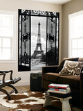 La Tour Eiffel Tower Paris Gates Mini Mural Huge Poster Art Print Wandgemälde