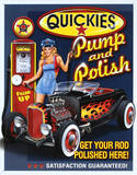 Quickies Pump and Polish Tin Sign