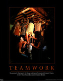 Teamwork Kegstand Motivational Parody College Art Print Poster Prints