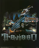 Travieso (Cars on Street) Art Poster Print Poster