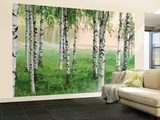 Nordic Forest Huge Wall Mural Art Print Poster Wall Mural