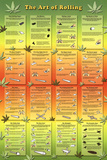 The Art of Rolling Joints Pot Marijuana Art Print Poster Poster