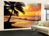 Pacific Sunset Huge Wall Mural Art Print Poster Wandgemälde