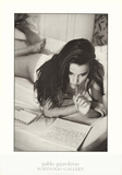Pablo Guarderas Girl with Letter Photo Print Poster Prints