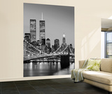 Henri Silberman Brooklyn Bridge New York City Huge Wall Mural Art Print Poster Wall Mural