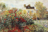Claude Monet The Artist's Garden Art Print Poster Photo