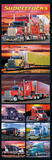 Supertrucks (Semi Trucks, Door) Art Poster Print Prints