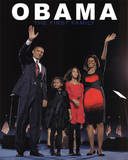 Barack Obama and First Family Art Print Poster Posters