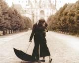 Parisian Kiss Lovers Art Print Poster Posters