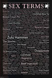 Sex Terms List Art Print Poster Prints