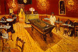 Vincent Van Gogh Night Cafe with Pool Table Art Print Poster Print