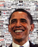 Barack Obama Headlines Art Print Poster Prints