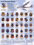B-47 Airplane Stratojet Wings Educational Military Chart Poster Prints