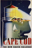 Cape Cod Vintage Ad Art Print Poster Posters