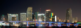 Downtown Miami Skyline at Night-Miami, Florida Posters by Philip Lange