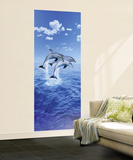 Steve Bloom Three Dolphins Giant Mural Poster Wall Mural