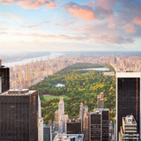 Manhattan at Sunset-New York Prints by Ilja Mašík