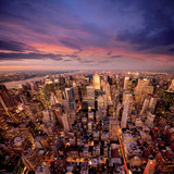 Big Apple after Sunset-Manhattan-New York Prints by Ilja Mašík