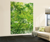Bamboo Leaves Huge Wall Mural Art Print Poster Wall Mural