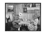 Bunny Tea Party Giclée-Premiumdruck von Grand Ole Bestiary 