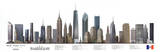 New York City Buildings Art Print Poster Print