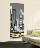 New York City Taxis in Times Square Giant Mural Poster Wall Mural