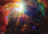 Imagination Nebula Albert Einstein Quote Motivational Poster Print Print