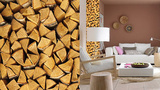 Wood 3 Wall Stripes Stickers Wall Decal