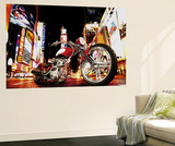 Todd Latimer Midnight Rider Motorcycle Mini Mural Huge Poster Art Print Wall Mural