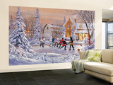 Pond Ice Hockey Wall Mural
