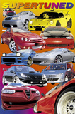 Supertuned (Race Cars) Art Poster Print Posters