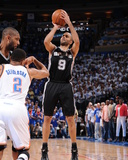 Oklahoma City, OK - June 2: Tony Parker Fotografisk tryk af Andrew Bernstein