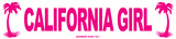 California Girl Tin Sign