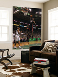 Boston, MA - June 03: LeBron James and Ray Allen Reproduction murale géante par Jim Rogash
