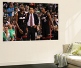 Boston, MA - June 03: Dwyane Wade and Mario Chalmers Posters by Jim Rogash