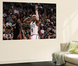 Boston, MA - June 03: Rajon Rondo and LeBron James Prints by Jim Rogash