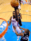 Oklahoma City, OK - June 2: James Harden and Boris Diaw Photographic Print