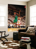 Miami, FL - May 28: Brandon Bass and Joel Anthony Wall Mural by Issac Baldizon