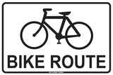Bike Route Blechschild