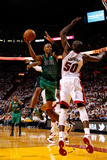 Miami, FL - May 28: Ray Allen and Joel Anthony Photographic Print by Mike Ehrmann