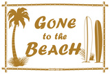 Gone to the Beach Tin Sign