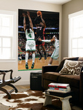 Boston, MA - June 1: LeBron James and Marquis Daniels Wall Mural by Brian Babineau