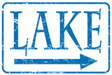 Lake Tin Sign