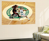 Boston, MA - June 03: LeBron James and Paul Pierce Wall Mural by Jared Wickerham