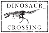Dinosaur Crossing Emaille bord
