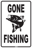 Gone Fishing Cartel de chapa Gone Fishing Cartel de chapa