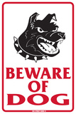 Beware of dog Plaque en métal