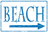 Beach Tin Sign