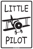 Little Pilot Tin Sign