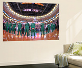 Boston, MA - June 3: The Boston Celtics line up in Game Four of the Eastern Conference Finals Wall Mural by Jesse D. Garrabrant